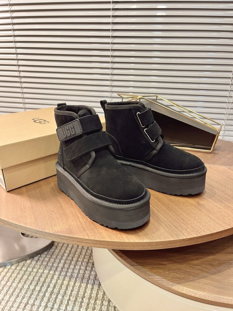 UGG 두꺼운 밑창 더블 매직테이프 스노우 부츠 001-286521