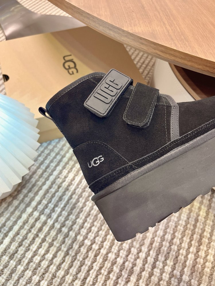 UGG 두꺼운 밑창 더블 매직테이프 스노우 부츠 001-286521