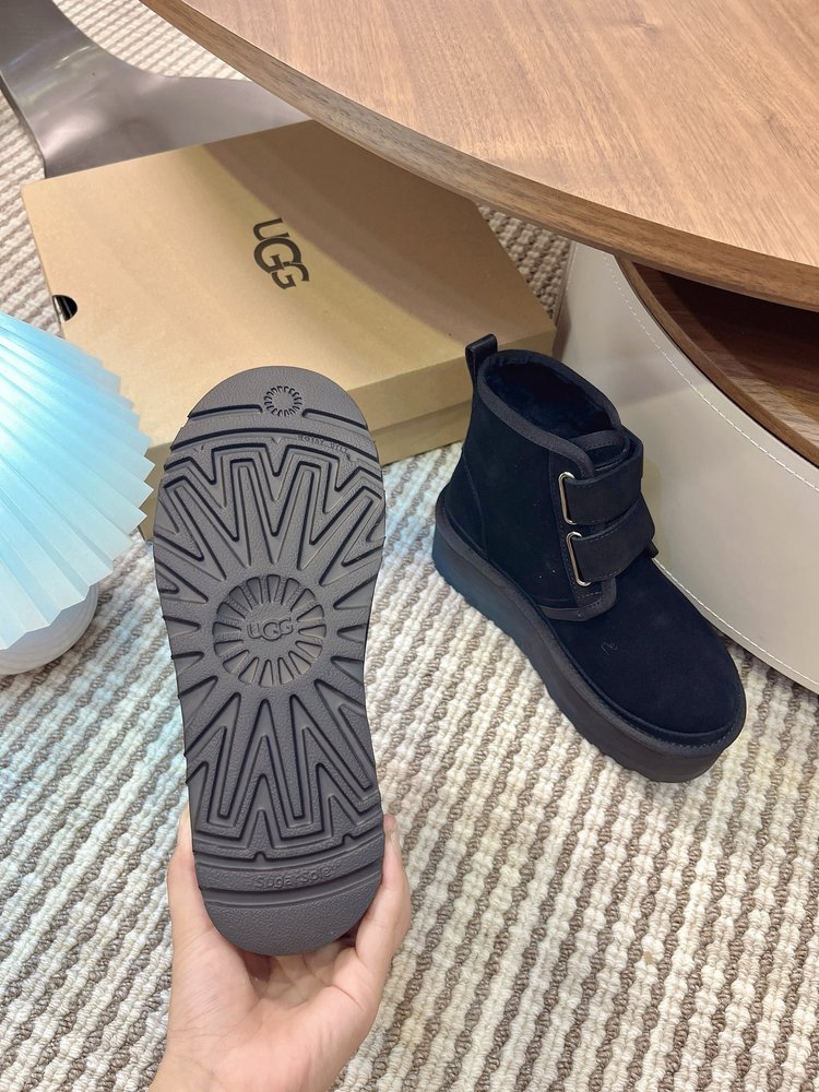 UGG 두꺼운 밑창 더블 매직테이프 스노우 부츠 001-286521