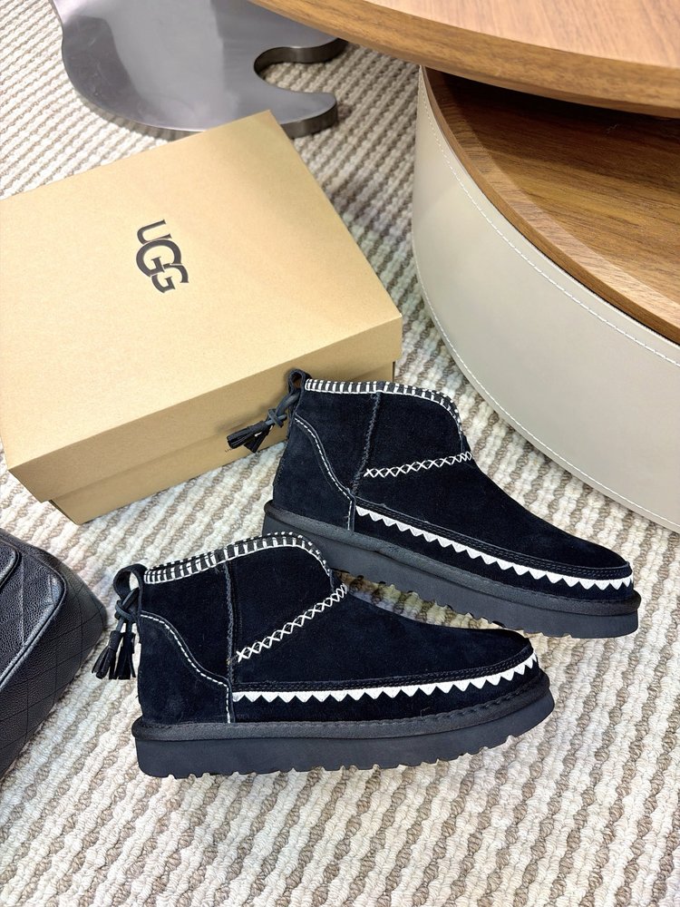 UGG 자수 민속풍 프린지 스노우부츠 001-286541