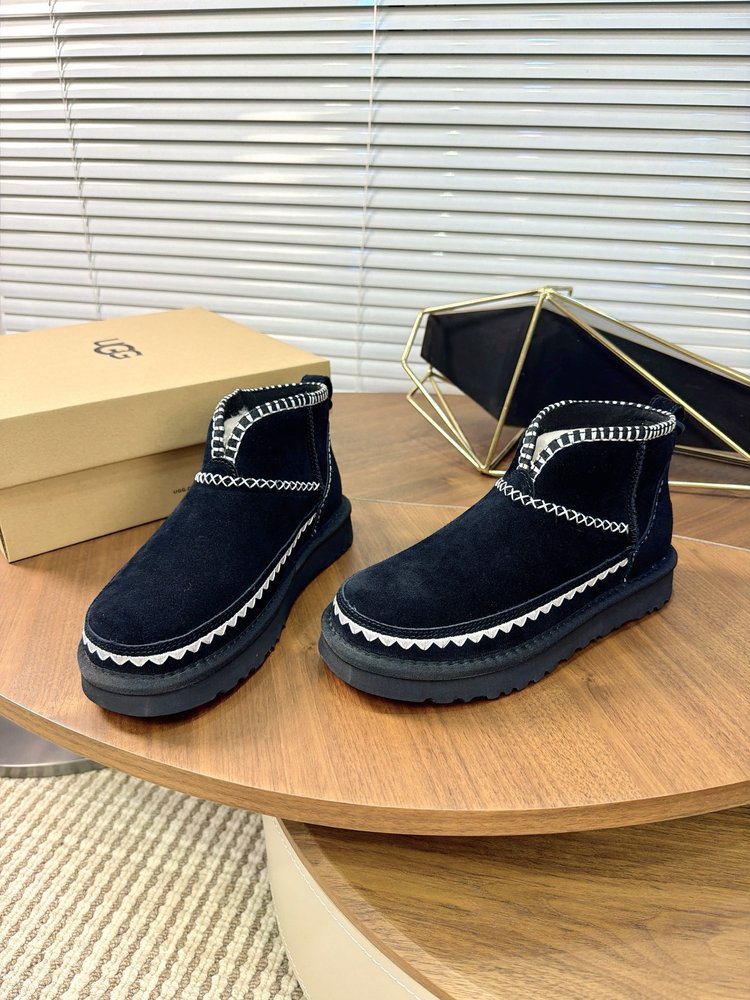 UGG 자수 민속풍 프린지 스노우부츠 001-286541