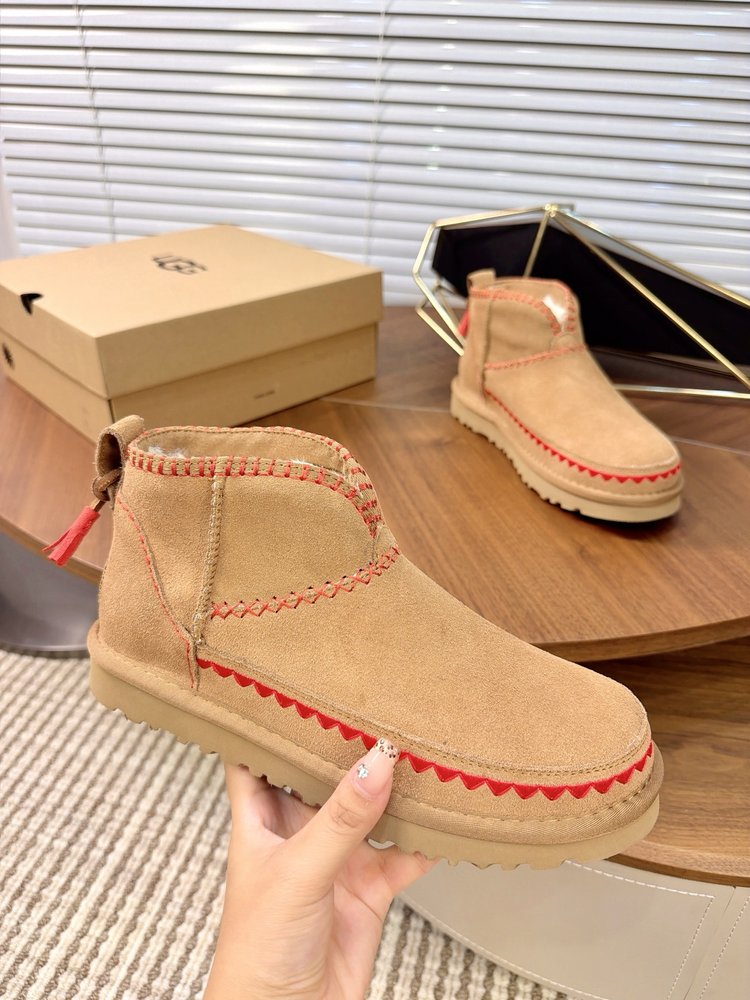 UGG 자수 민속풍 프린지 스노우부츠 001-286542