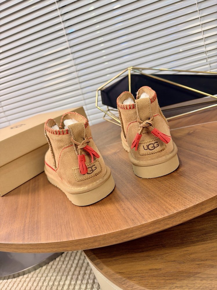 UGG 자수 민속풍 프린지 스노우부츠 001-286542