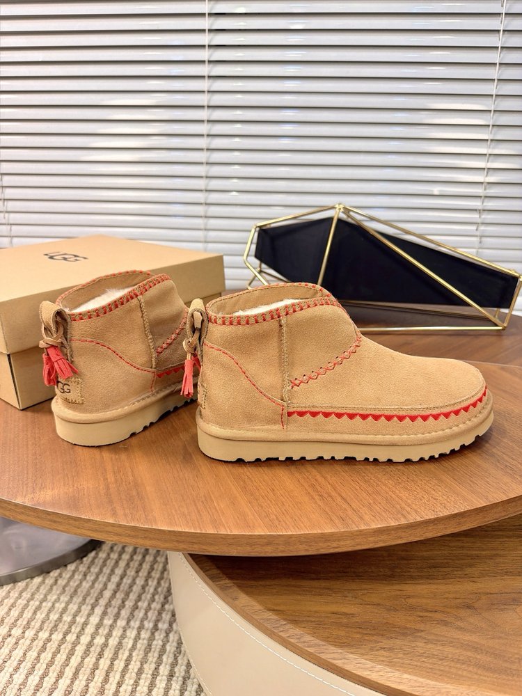 UGG 자수 민속풍 프린지 스노우부츠 001-286542