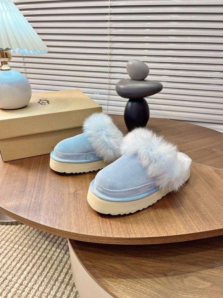 UGG 티츠쿠트 여성 레저 퍼 슬리퍼 001-286550
