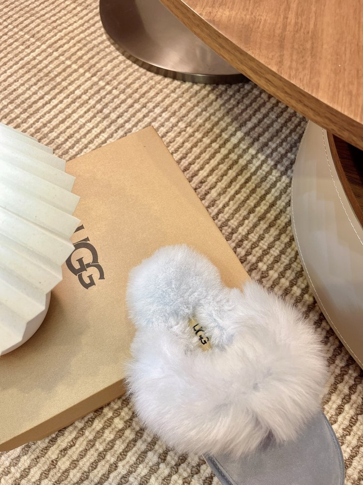 UGG 티츠쿠트 여성 레저 퍼 슬리퍼 001-286550
