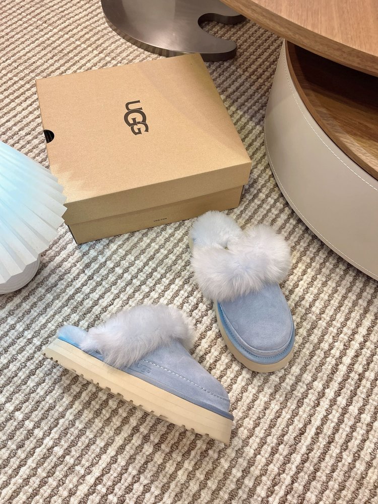UGG 티츠쿠트 여성 레저 퍼 슬리퍼 001-286550