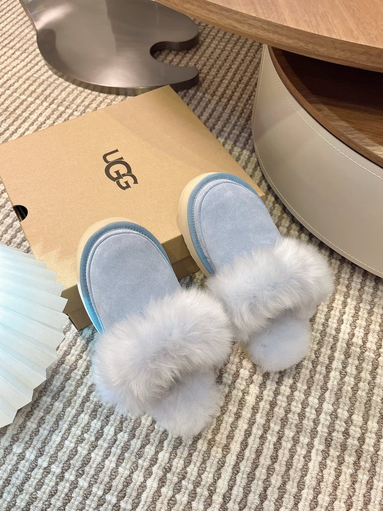 UGG 티츠쿠트 여성 레저 퍼 슬리퍼 001-286550