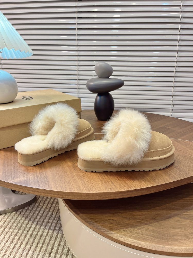 UGG 티츠쿠트 여성 털 슬리퍼 001-286563