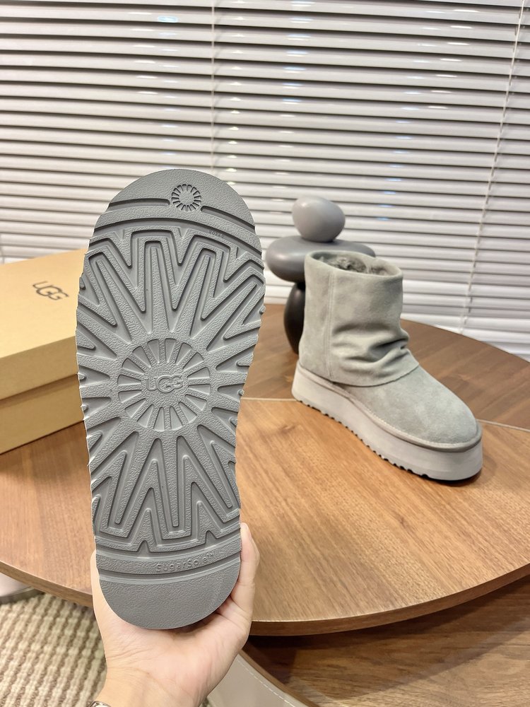 닝이줘 동일 UGG 두꺼운 밑창 스노우 부츠 001-286572