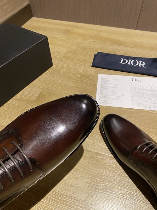 디올 더비슈즈 블랙 소가죽 진피 밑창 001-286695