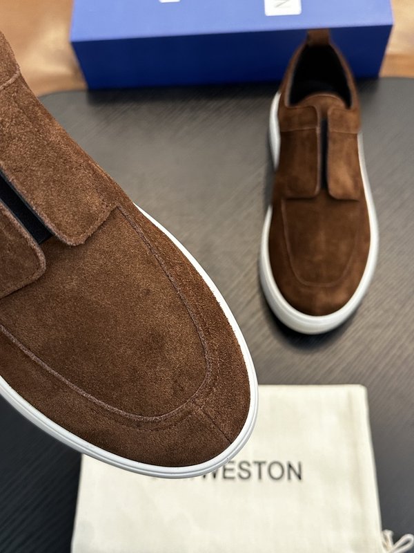 J.M. Weston 클래식 남성 레이스업 캐주얼 운동 001-286724
