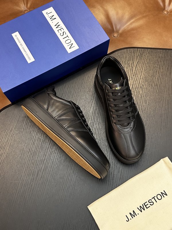 J.M. Weston 클래식 남성 레이스업 운동화 001-286745