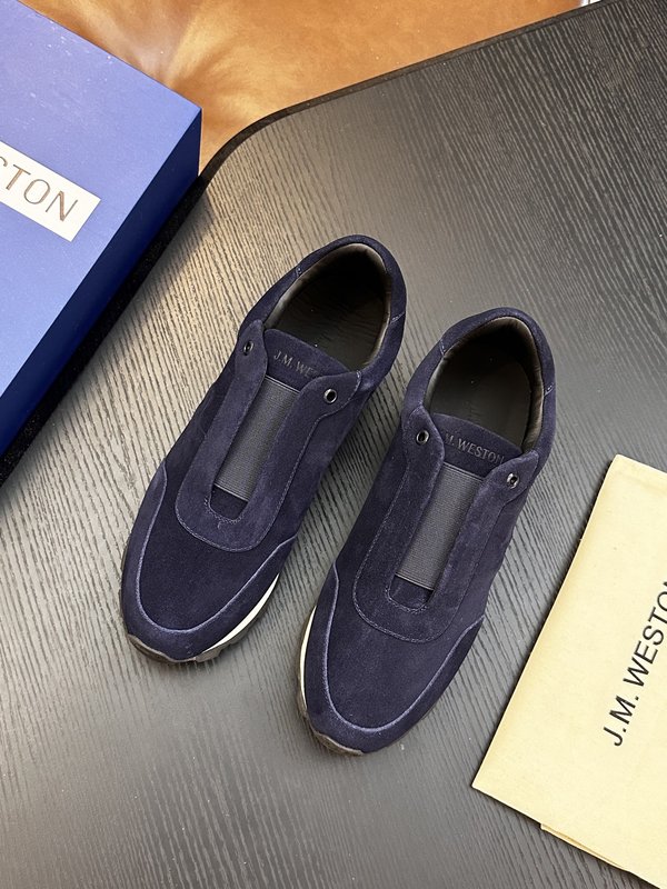 J.M.Weston 남성 레이스업 캐주얼 러닝화 001-286756