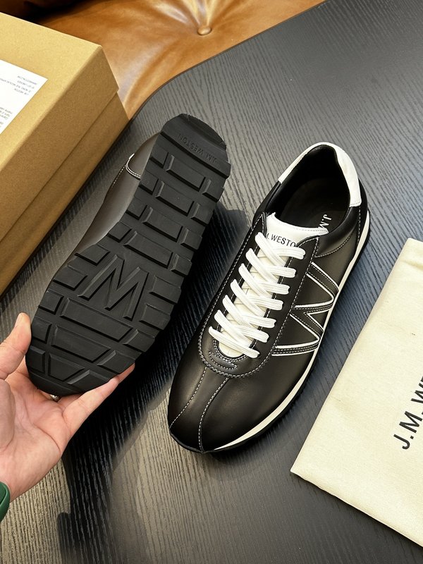 J.M.Weston 클래식 레이스업 캐주얼 스니커즈 001-286771