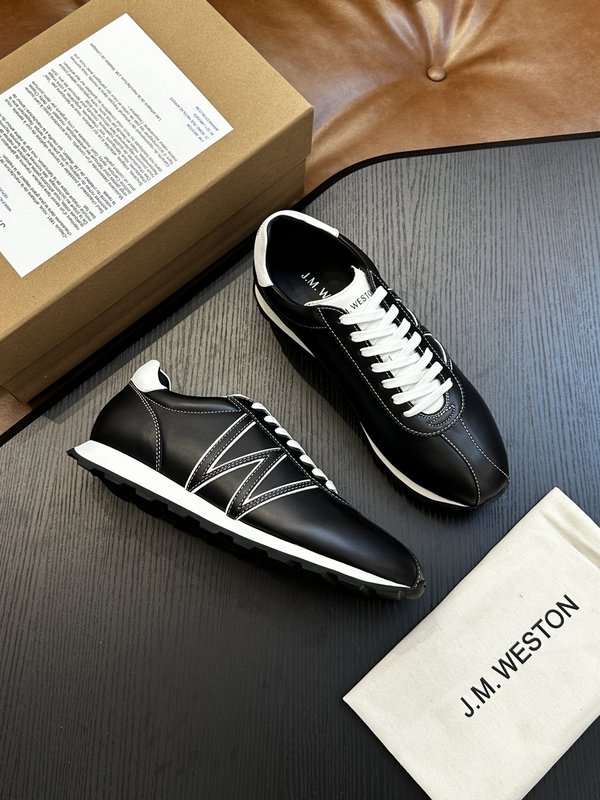 J.M.Weston 클래식 레이스업 캐주얼 스니커즈 001-286771