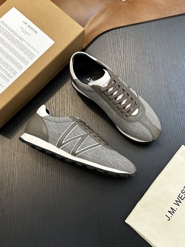 J.M. Weston 남성 레이스업 캐주얼 스니커즈 001-286785