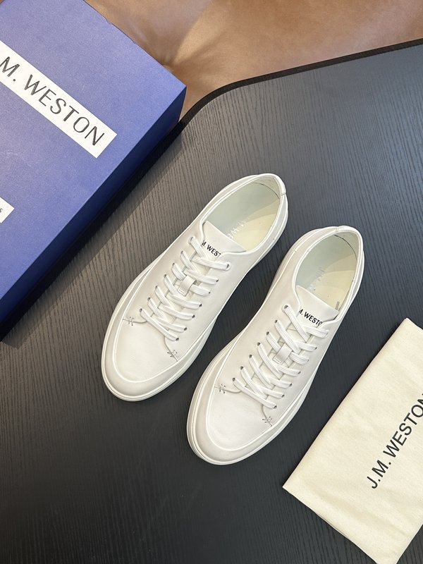 J.M.Weston 남성용 클래식 레이스업 스니커즈 001-286842