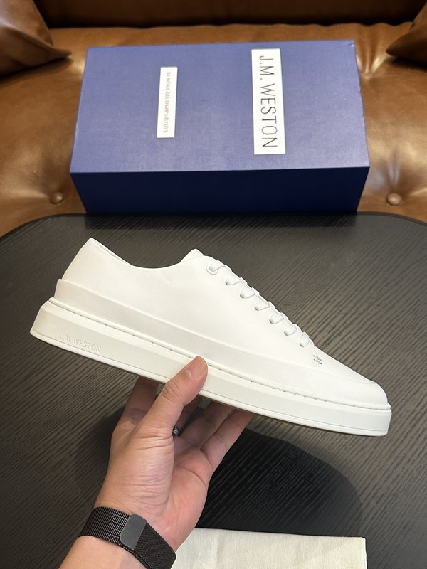 J.M.Weston 남성용 클래식 레이스업 스니커즈 001-286842