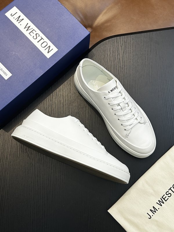 J.M.Weston 남성용 클래식 레이스업 스니커즈 001-286842