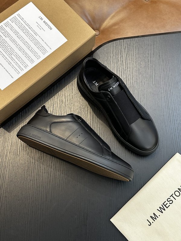 J.M. Weston 클래식 남성 레이스업 캐주얼 운동 001-286843