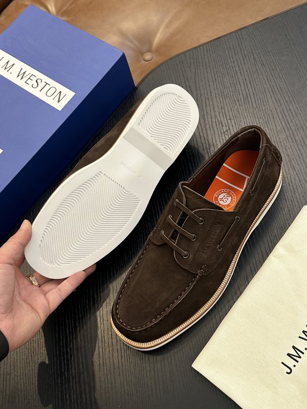 J.M.Weston 남성 레이스업 캐주얼 스니커즈 001-286876
