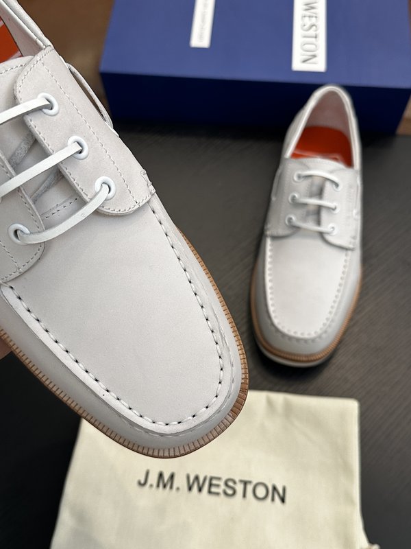J.M. Weston 남성 레이스업 캐주얼 슈즈 001-286878