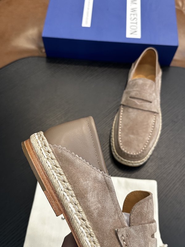 J.M. Weston 클래식 남성 레이스업 캐주얼 스니 001-286884