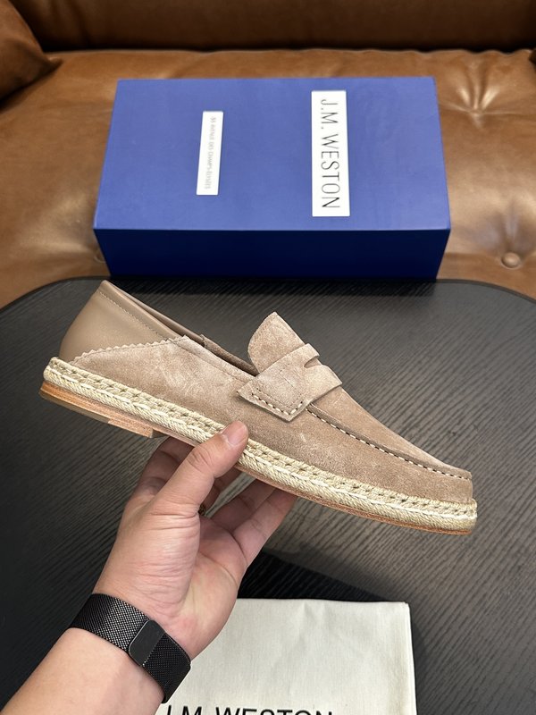 J.M. Weston 클래식 남성 레이스업 캐주얼 스니 001-286884
