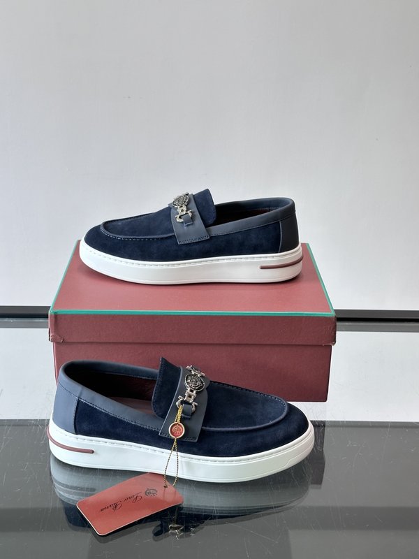 Loro Piana Summer Walk 스웨이드 로퍼 001-286911