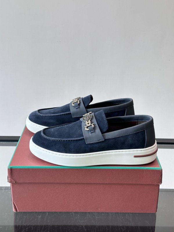 Loro Piana Summer Walk 스웨이드 로퍼 001-286911