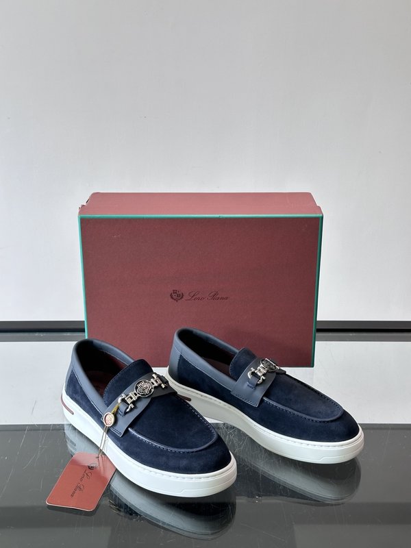 Loro Piana Summer Walk 스웨이드 로퍼 001-286911