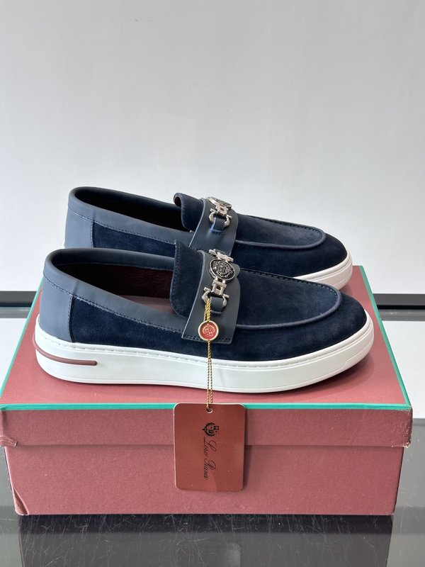 Loro Piana Summer Walk 스웨이드 로퍼 001-286911
