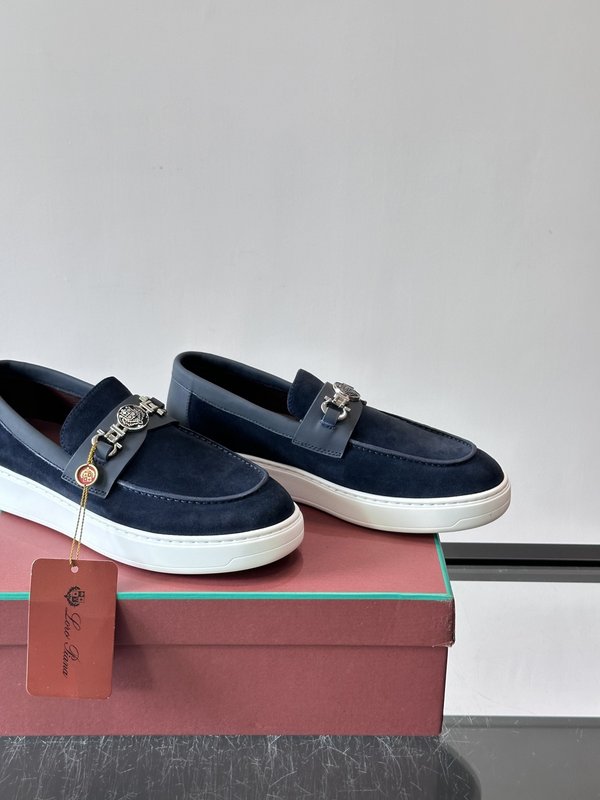 Loro Piana Summer Walk 스웨이드 로퍼 001-286911