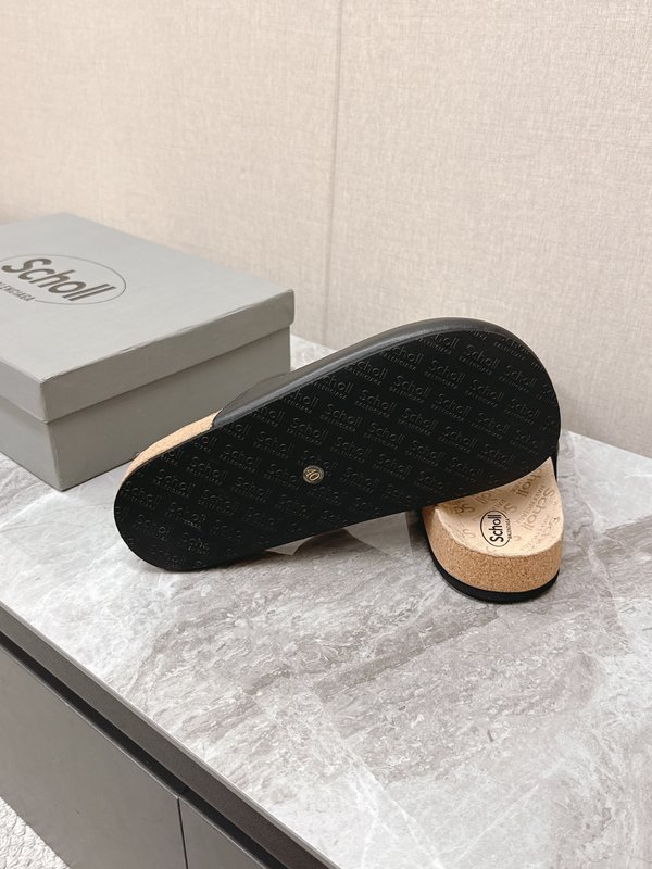 발렌시아가 X Scholl 콜라보 코르크 밑창 슬리퍼 001-286967