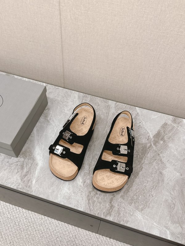 발렌시아가 X Scholl 콜라보 코르크 밑창 커플 슬 001-286971