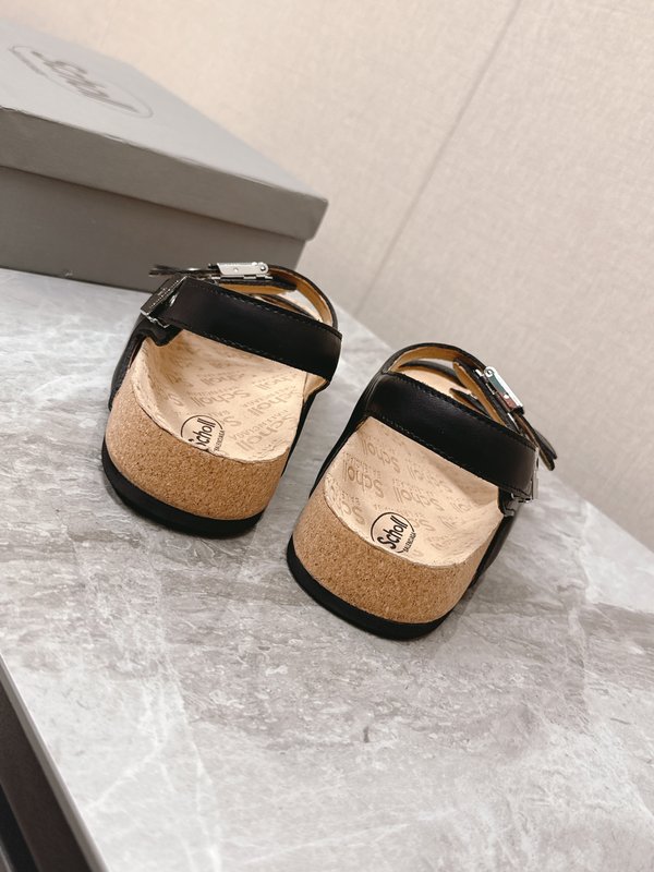 발렌시아가 x Scholl 콜라보 코르크 밑창 슬리퍼 001-286972