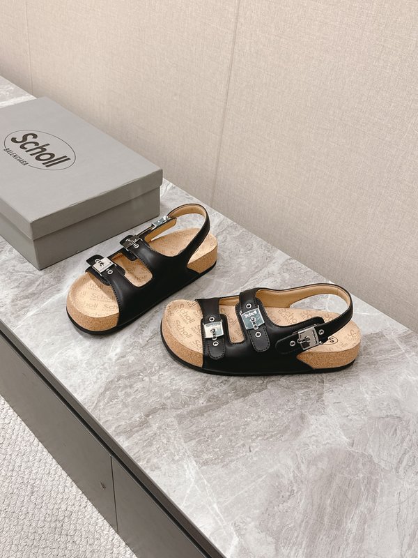 발렌시아가 x Scholl 콜라보 코르크 밑창 슬리퍼 001-286972