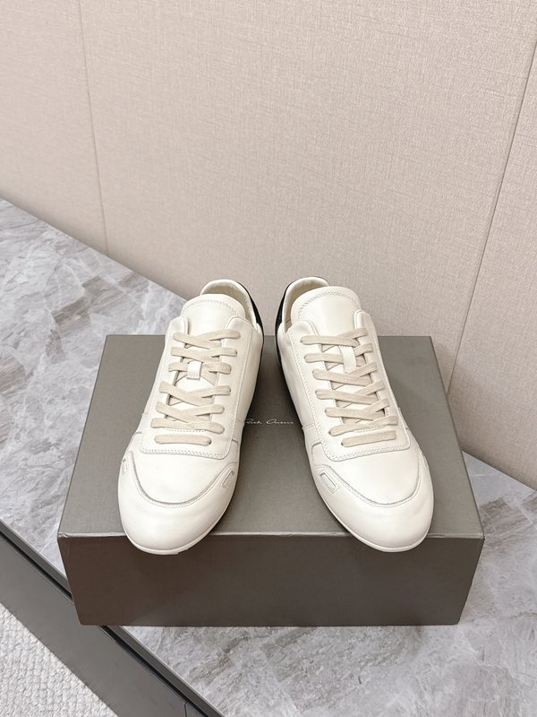 Rick Owens 커플 레트로 슬림 밑창 데치니 운동 001-287026