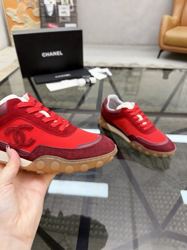 샤넬 스웨이드 가죽 커플 캐주얼 신발 001-287034