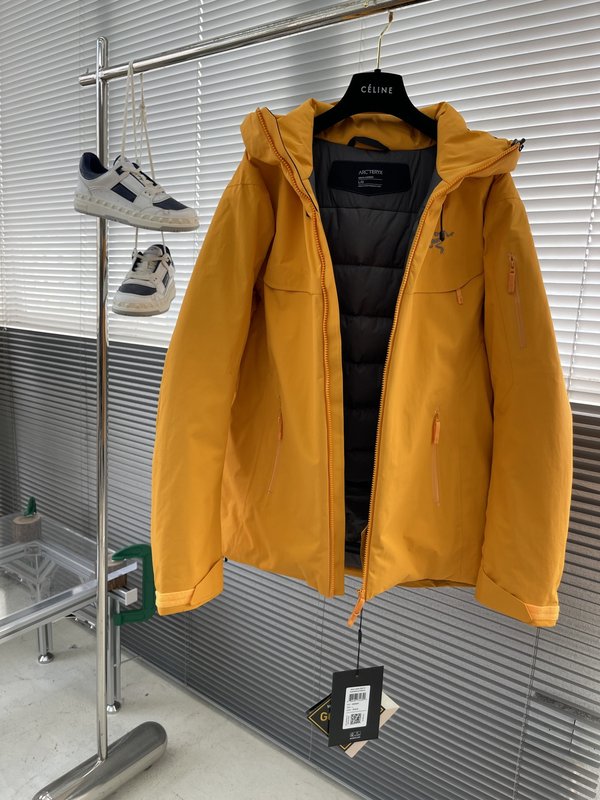 버드 아크테릭스 후드 미디엄 롱 방풍 다운 재킷 001-287079