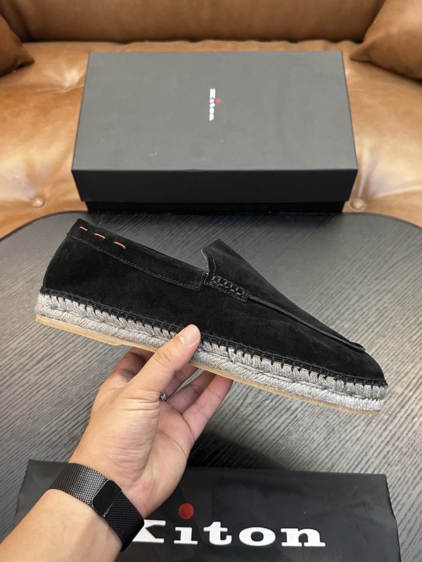 Kiton 남성 소가죽 운동화 오리지널 밑창 1:1 001-287100