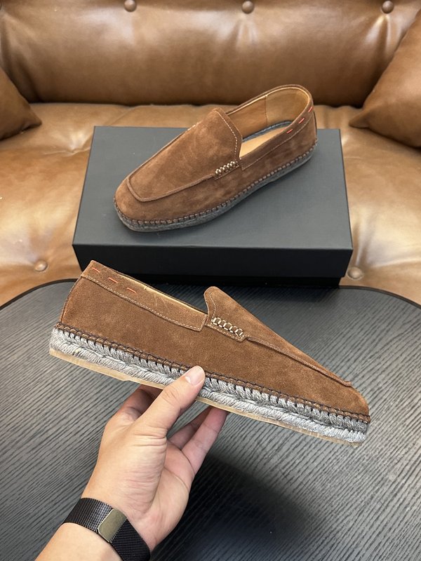 Kiton 남성 송아지가죽 운동화 001-287104