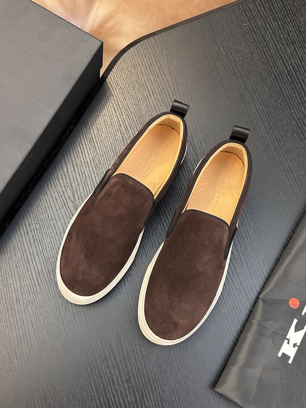 Kiton 남성용 송아지가죽 운동화 001-287114