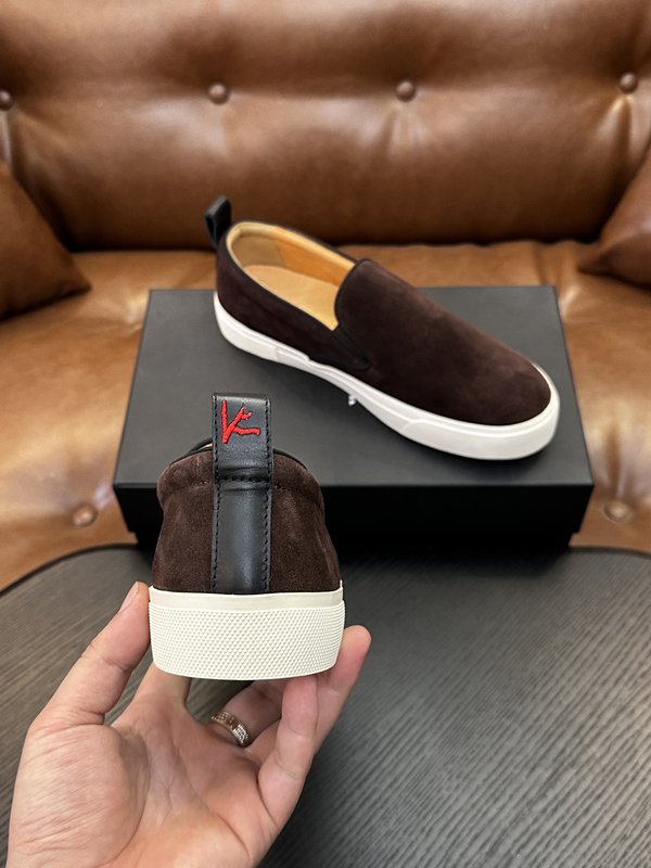 Kiton 남성용 송아지가죽 운동화 001-287114