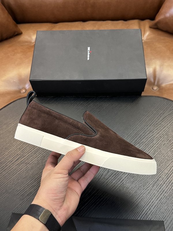 Kiton 남성용 송아지가죽 운동화 001-287114