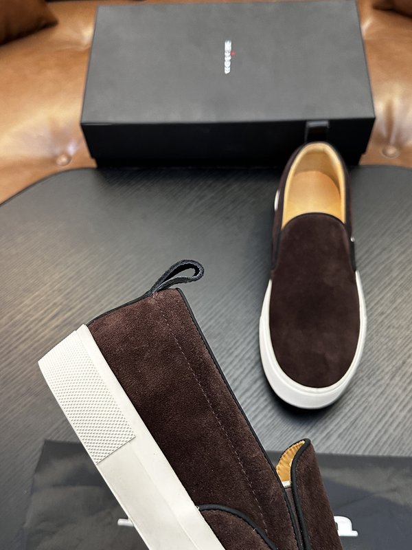 Kiton 남성용 송아지가죽 운동화 001-287114