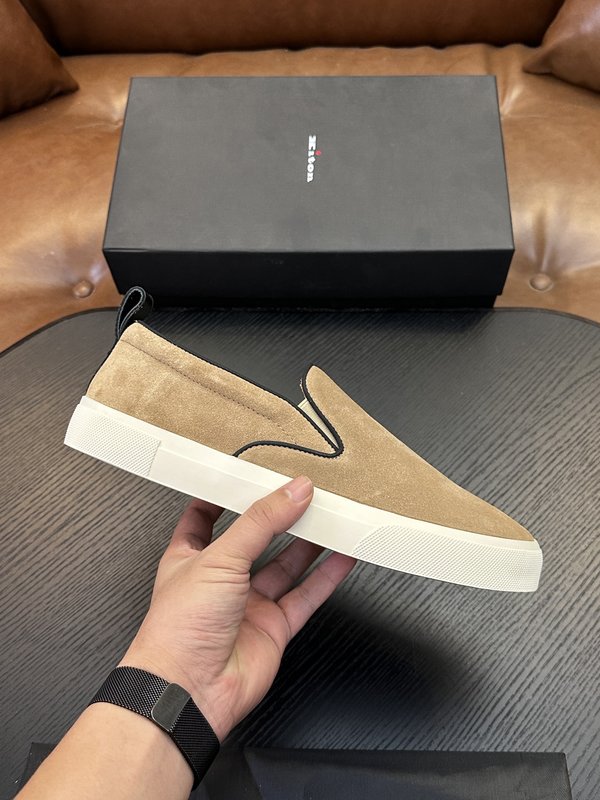 Kiton 남성 송아지 가죽 운동화 001-287116
