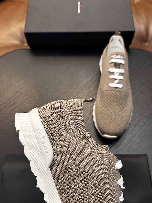 Kiton 남성 니트 소재 운동화 001-287134