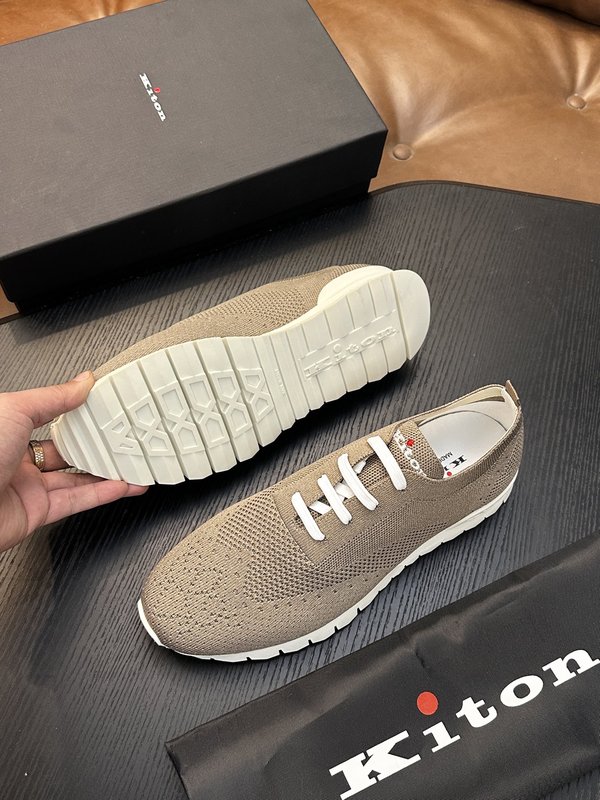 Kiton 남성 니트 소재 운동화 001-287134